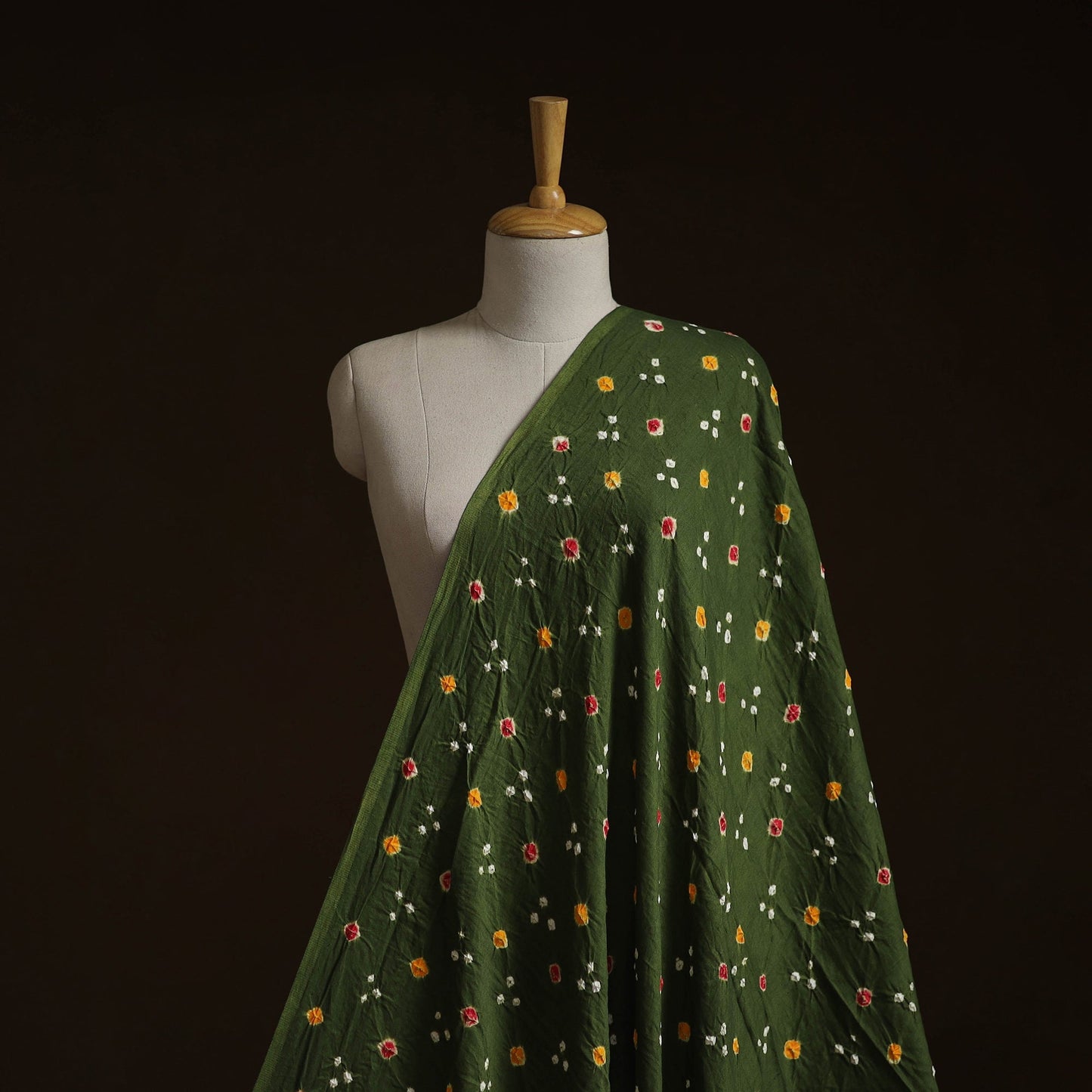 Kutch tie-dye cotton bandhani fabric 05 - handcrafted