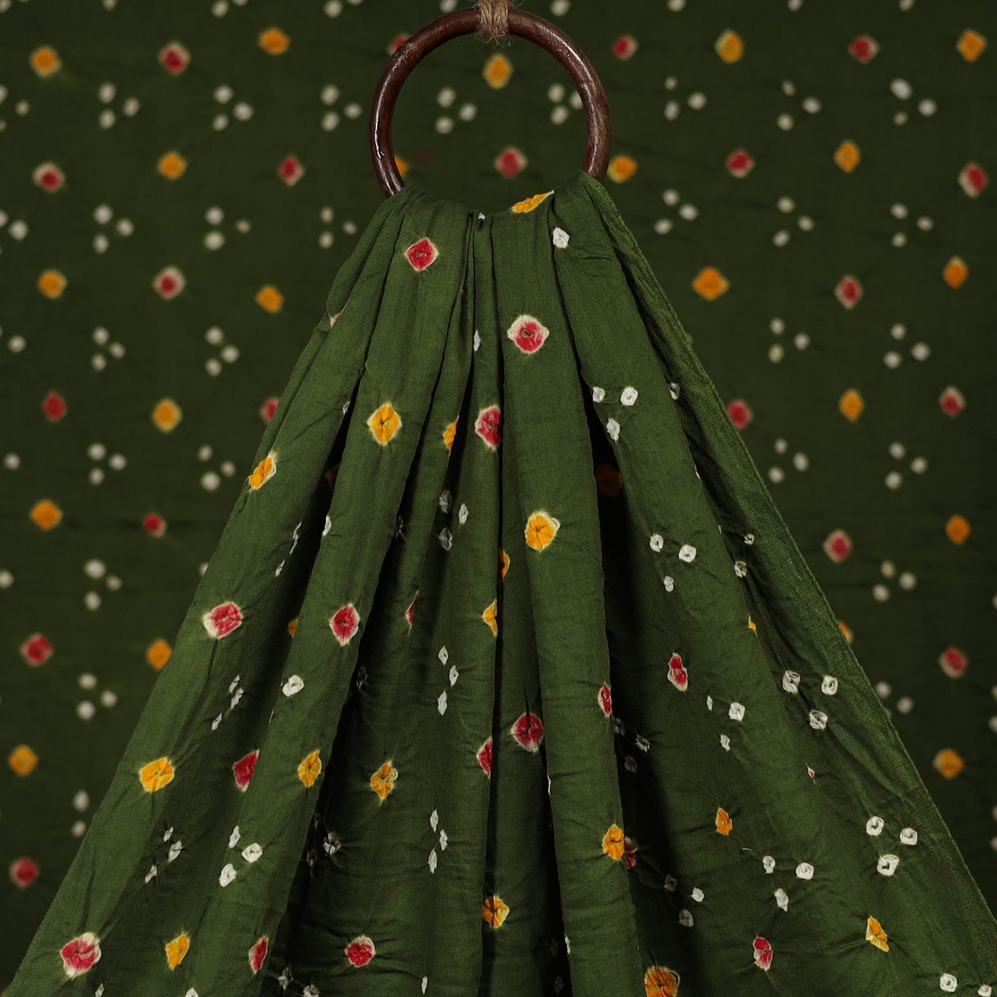 Kutch tie-dye cotton bandhani fabric 05 - handcrafted