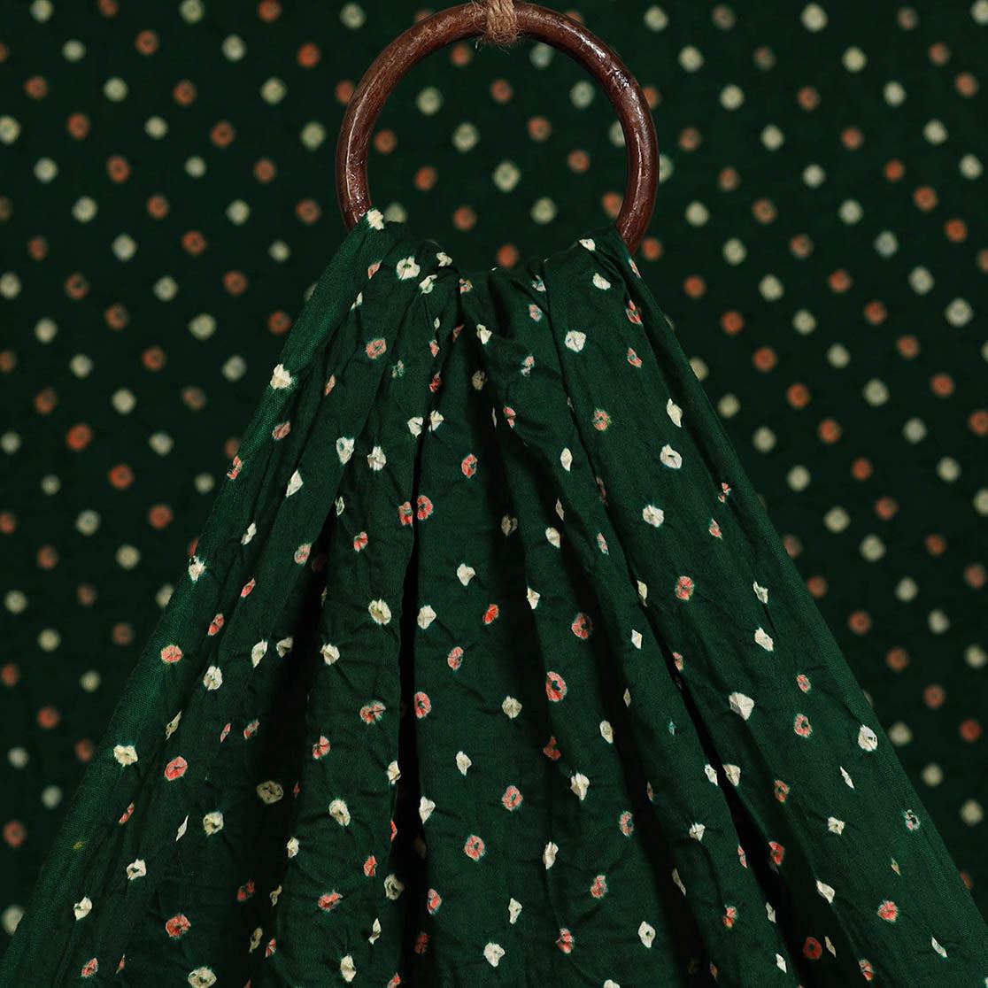Kutch tie-dye cotton bandhani fabric 08 - handcrafted