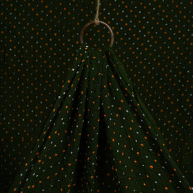 Green - Kutch Tie-Dye Cotton Bandhani Fabric 09