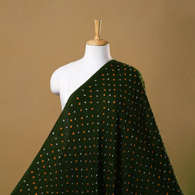 Green - Kutch Tie-Dye Cotton Bandhani Fabric 09