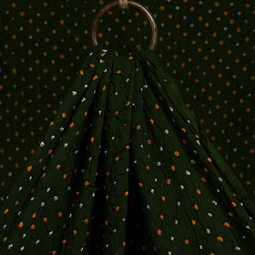 Green - Kutch Tie-Dye Cotton Bandhani Fabric 09