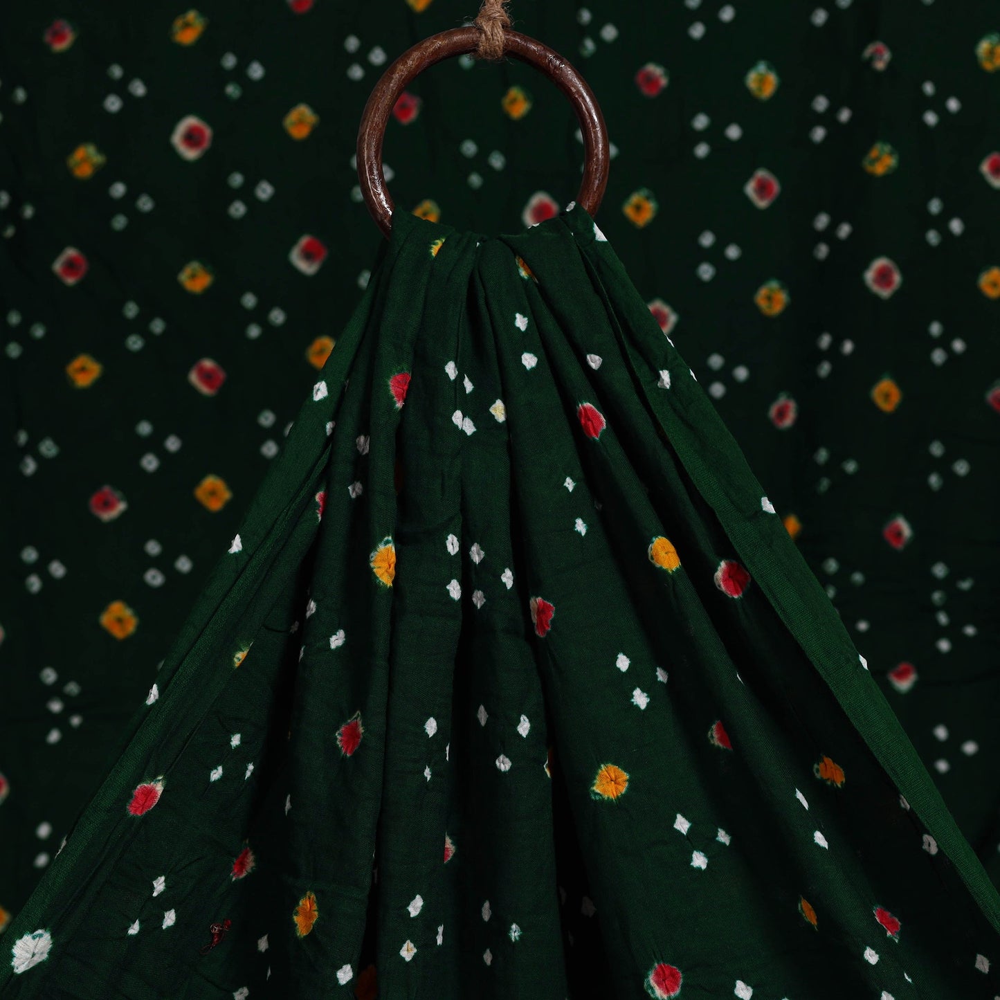 Kutch tie-dye cotton bandhani fabric 12 - handcrafted