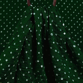 Green - kutch tie-dye cotton bandhani fabric 18