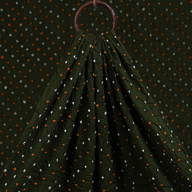 Green - kutch tie-dye cotton bandhani fabric 26