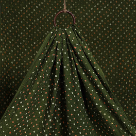 Green - kutch tie-dye cotton bandhani fabric 31