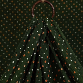 Green - kutch tie-dye cotton bandhani fabric 32