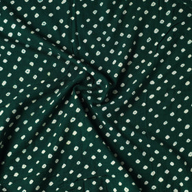  Green Kutch Tie-Dye Cotton Bandhani Precut Fabric