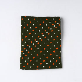  Green Kutch Tie-Dye Cotton Bandhani Precut Fabric