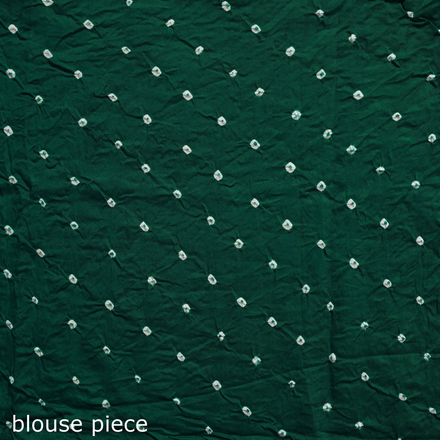 Green - kutch tie-dye cotton bandhani saree 18 - handcrafted