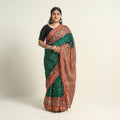 Green Kutch Tie-Dye Bandhani Saree 