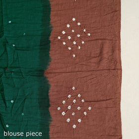 Green Kutch Tie-Dye Bandhani Saree 