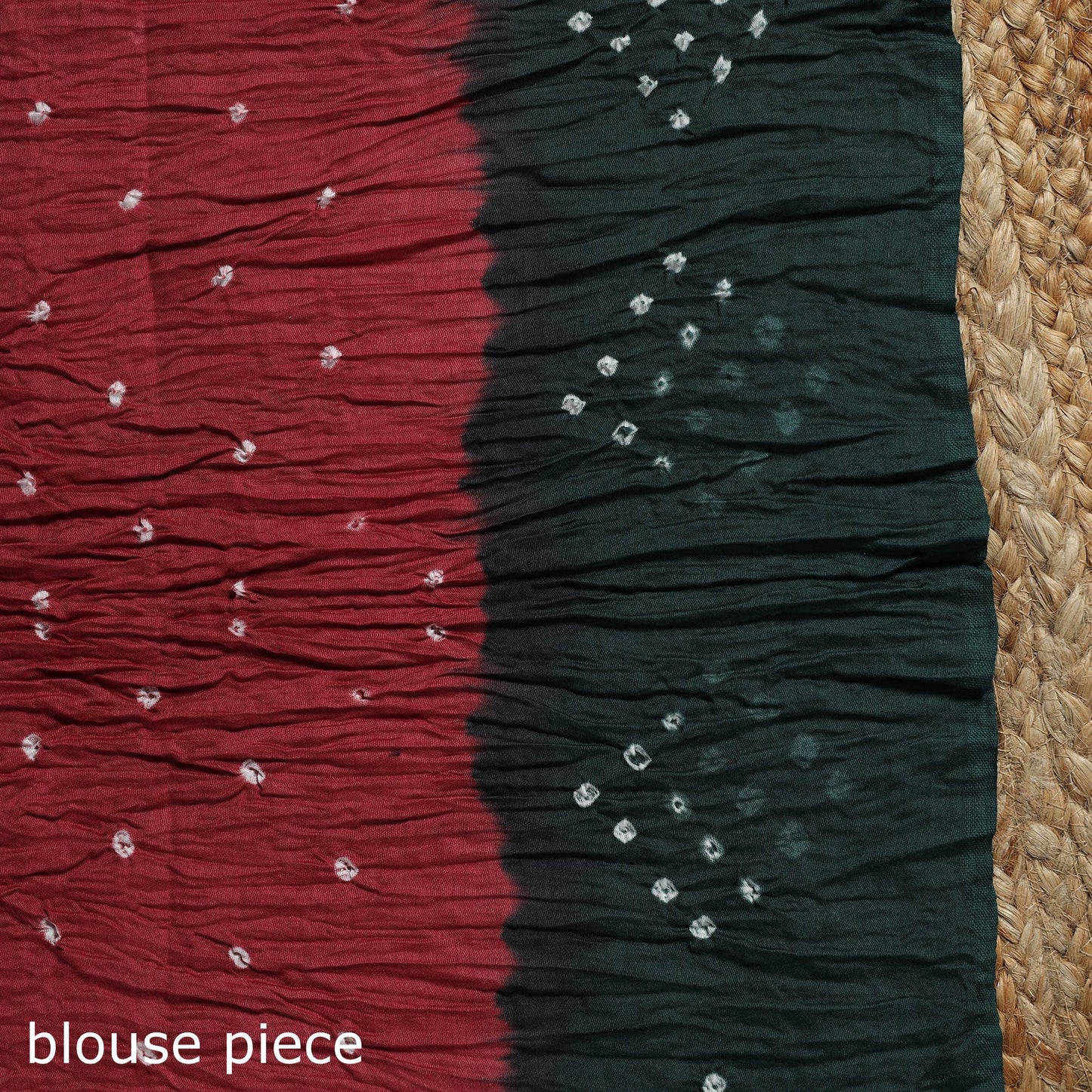 Kutch tie-dye cotton bandhani saree with blouse piece 29