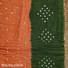 Kutch tie-dye cotton bandhani saree with blouse piece 39