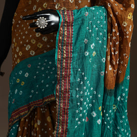 Kutch tie-dye cotton bandhani saree with blouse piece 42