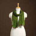 Green Kutch Tie-Dye Cotton Bandhani Stole