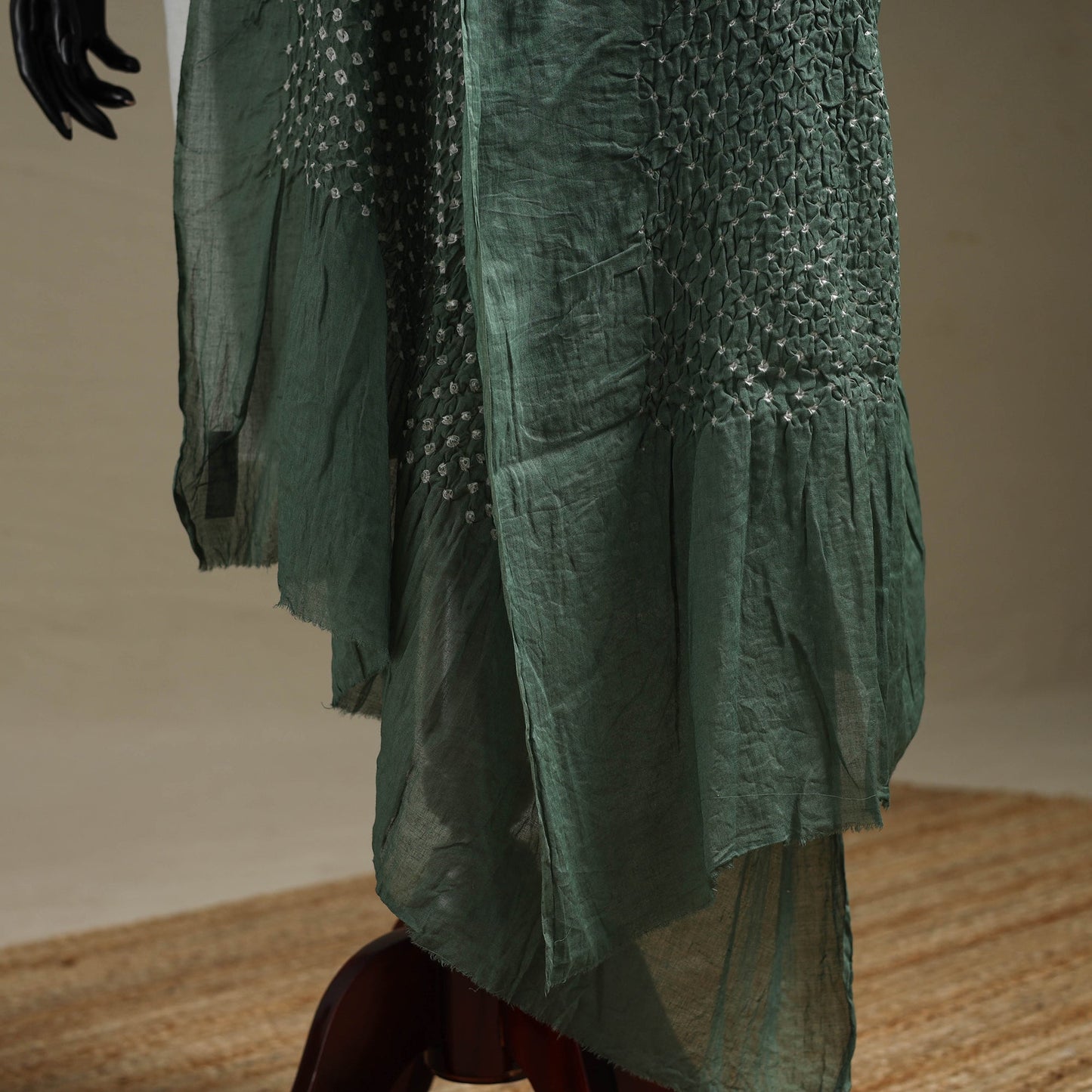 Kutch tie-dye cotton heavy bandhani dupatta 08 - handcrafted