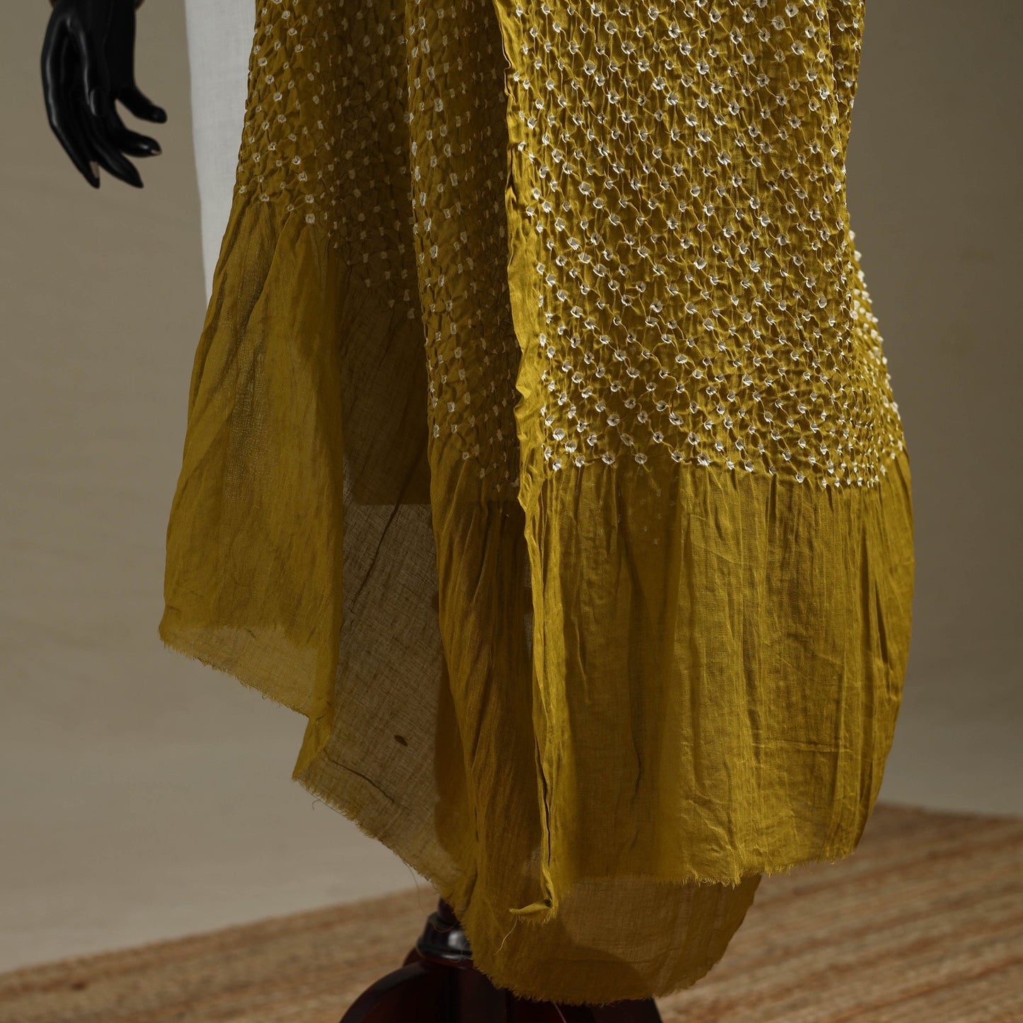 Kutch tie-dye cotton heavy bandhani dupatta 12 - handcrafted