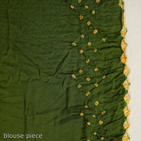 Green Kutch Tie-Dye Bandhani Saree 
