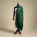 Green - kutch tie-dye mul cotton bandhani dupatta 01
