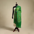 Green - kutch tie-dye mul cotton bandhani dupatta 04