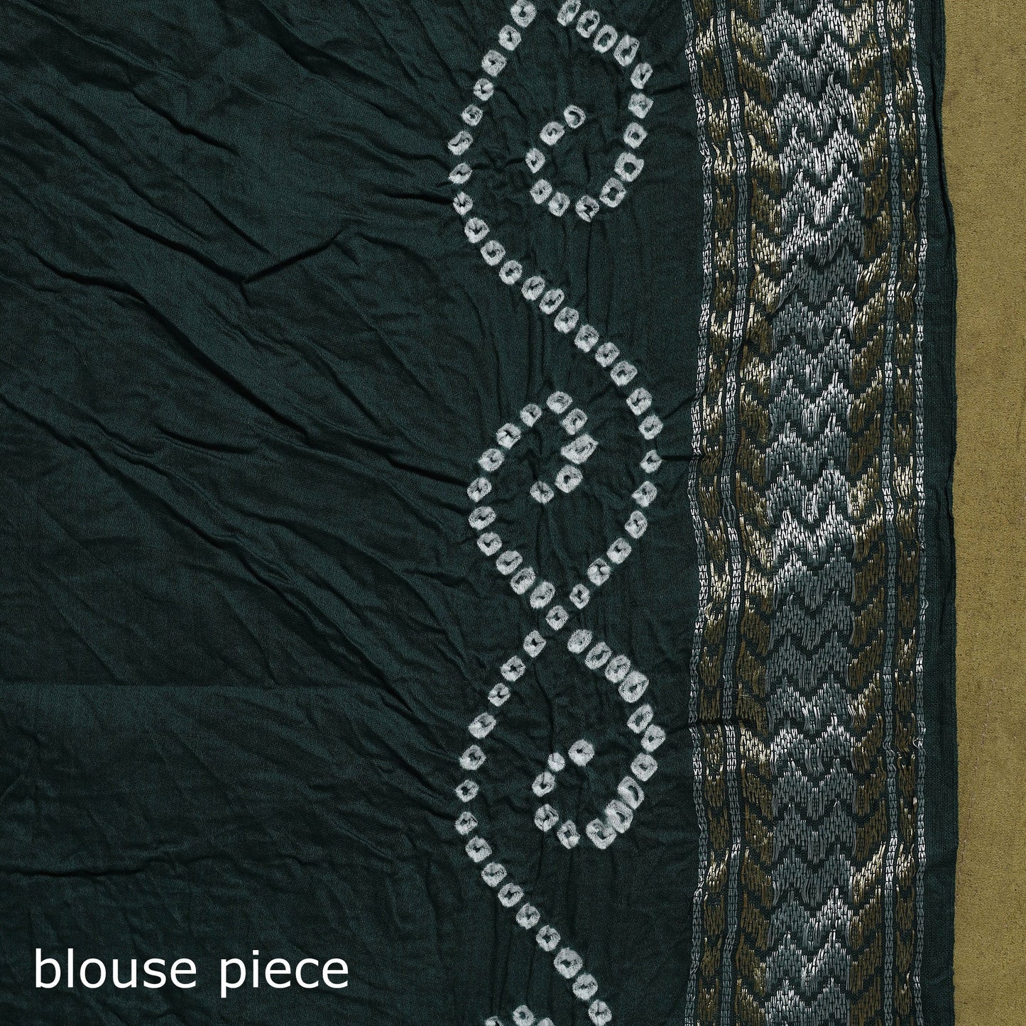 Kutch tie-dye pure cotton bandhani saree with border 18