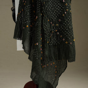 Kutch tie-dye mul cotton bandhani dupatta 01 - handcrafted