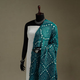 Kutch tie-dye mul cotton bandhani dupatta 07 - handcrafted