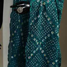 Kutch tie-dye mul cotton bandhani dupatta 07 - handcrafted