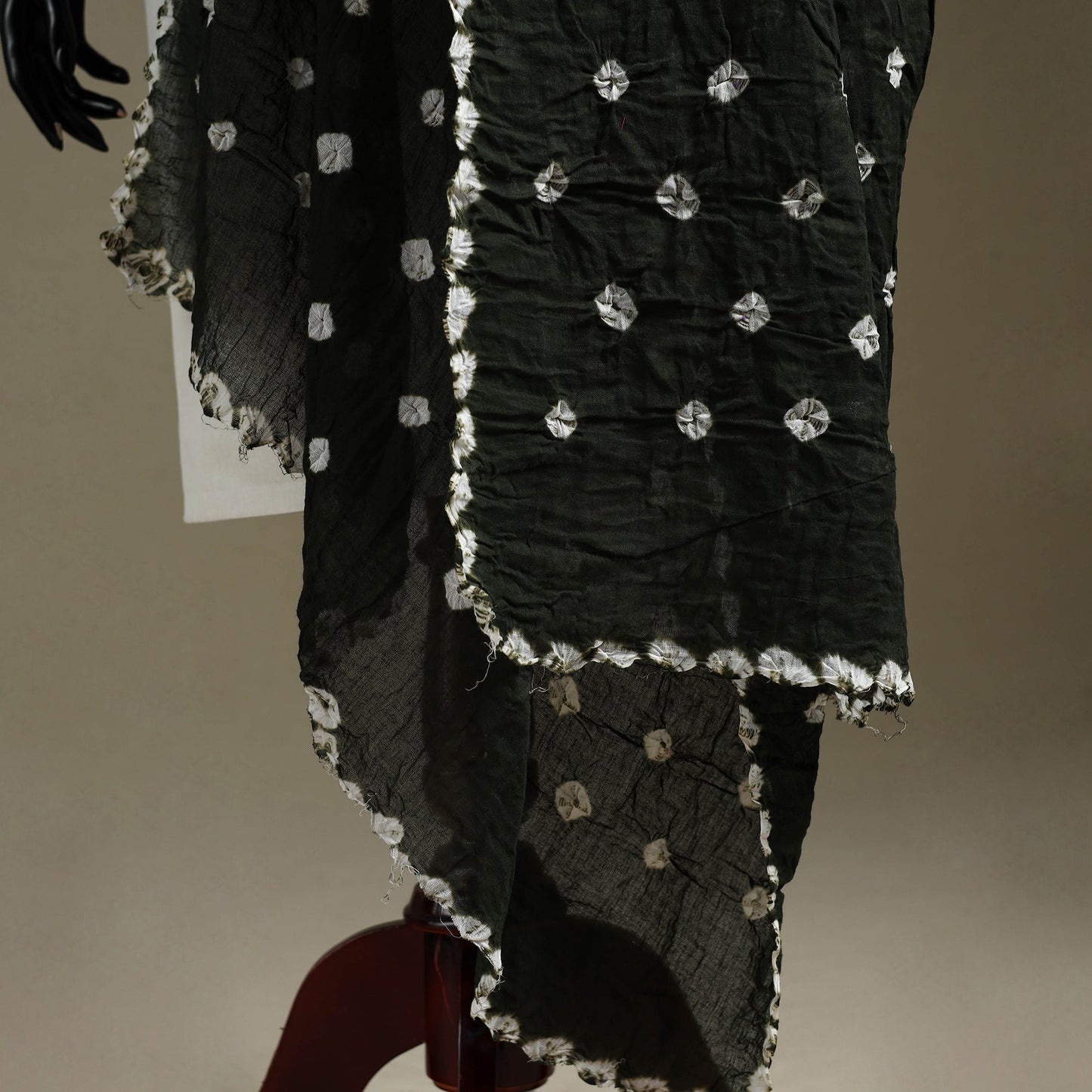 Kutch tie-dye mul cotton shibori bandhani dupatta 16