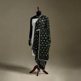 Kutch tie-dye mul cotton shibori bandhani dupatta 16