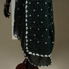 Kutch tie-dye mul cotton shibori bandhani dupatta 28