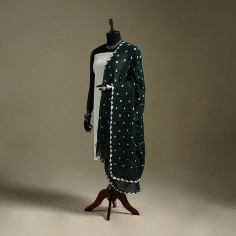 Kutch tie-dye mul cotton shibori bandhani dupatta 28