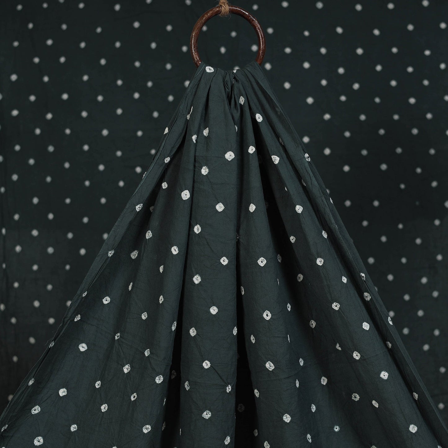 Kutch tie-dye pure mul cotton bandhani fabric 04