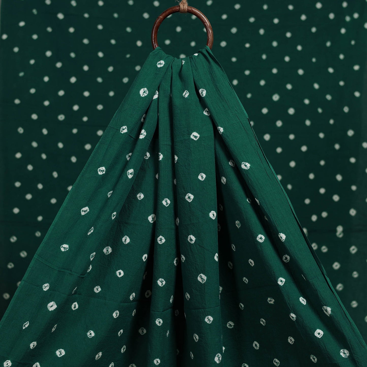 Kutch tie-dye pure mul cotton bandhani fabric 09