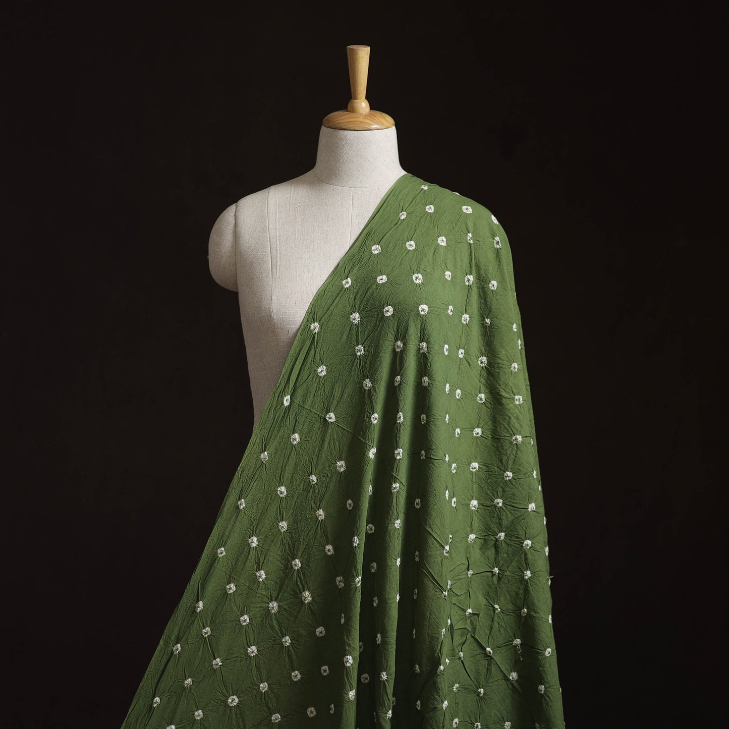 Kutch tie-dye pure mul cotton bandhani fabric 11