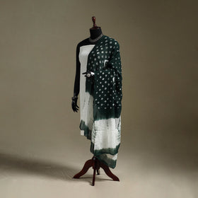 Kutch tie-dye mul cotton shibori bandhani dupatta 31