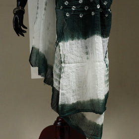 Kutch tie-dye mul cotton shibori bandhani dupatta 31