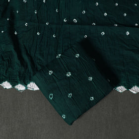 Kutch tie-dye satin cotton bandhani 3pc unstitched dress