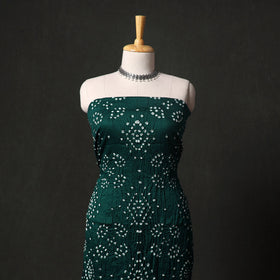 Kutch tie-dye satin cotton bandhani 3pc unstitched dress