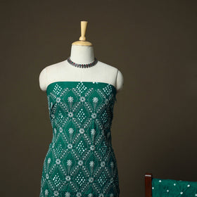 Kutch tie-dye satin cotton bandhani 3pc unstitched dress