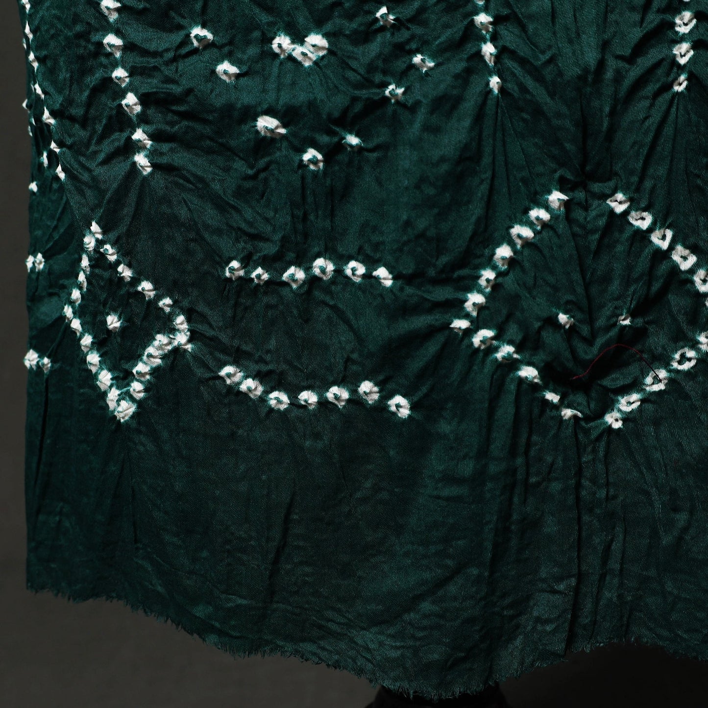 Kutch tie-dye satin cotton bandhani 3pc unstitched dress