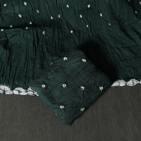 Kutch tie-dye satin cotton bandhani 3pc unstitched dress