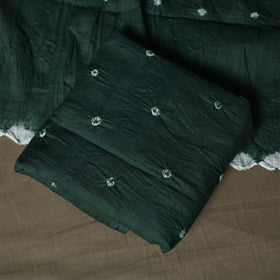 Kutch tie-dye satin cotton bandhani 3pc unstitched dress