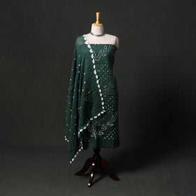 Kutch tie-dye satin cotton bandhani 3pc unstitched dress