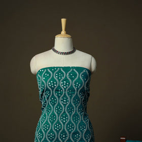 Kutch tie-dye satin cotton bandhani 3pc unstitched dress