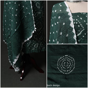 Kutch tie-dye satin cotton bandhani 3pc unstitched dress