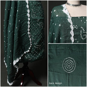 Kutch tie-dye satin cotton bandhani 3pc unstitched dress