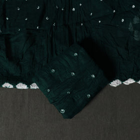 Kutch tie-dye satin cotton bandhani 3pc unstitched dress
