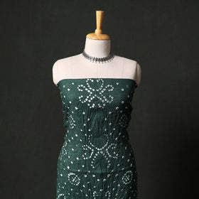Kutch tie-dye satin cotton bandhani 3pc unstitched dress